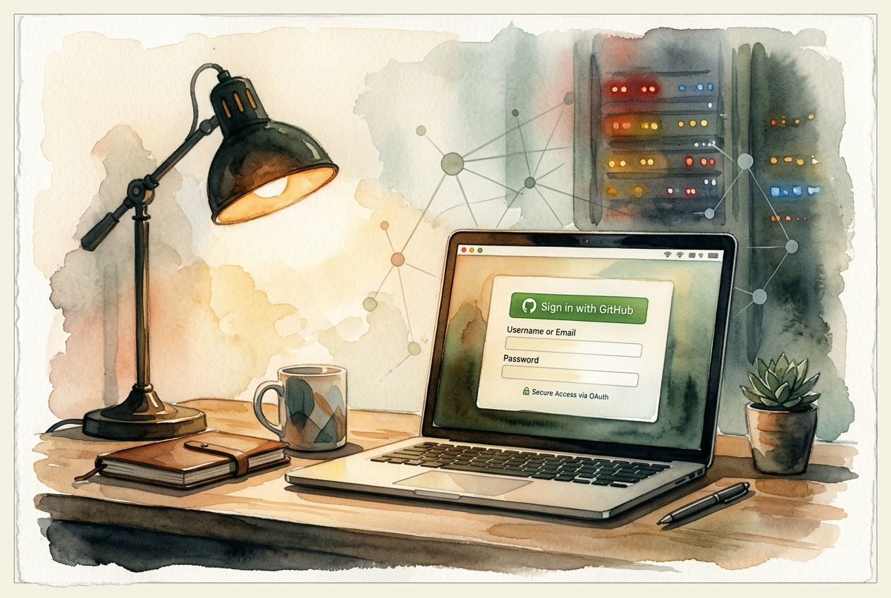 我以为后台已经写完了，结果真正卡住的是 GitHub OAuth